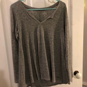 hollister gray long sleeve